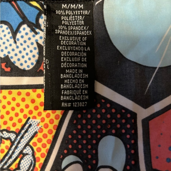 Men’s button up Comic Print Shirt Oh Snap Drill Clothing Size M. - Picture 9 of 9